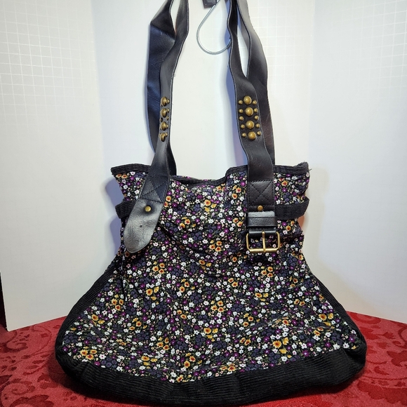 lei Handbags - L.e.i. Lei Vintage Y2K Floral Corduroy Hobo Tote Shoulder Bag READ DESCRIPTION‎